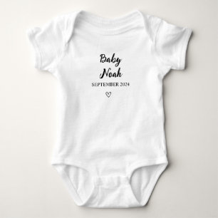 Personalized Baby Bodysuit  Custom Name and Date