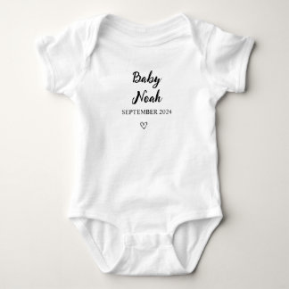 Personalized Baby Bodysuit with Custom Name and Da