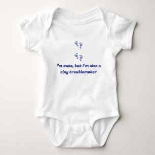 Personalized Baby Bodysuit with Hilarious Quotes