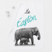 Personalized Baby Boy Blanket "Little Easton"