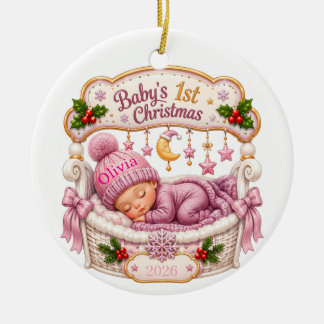 Personalized Baby Boy First Christmas Ornament