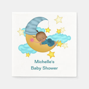 Personalized Baby Boy on a Cloud Napkin