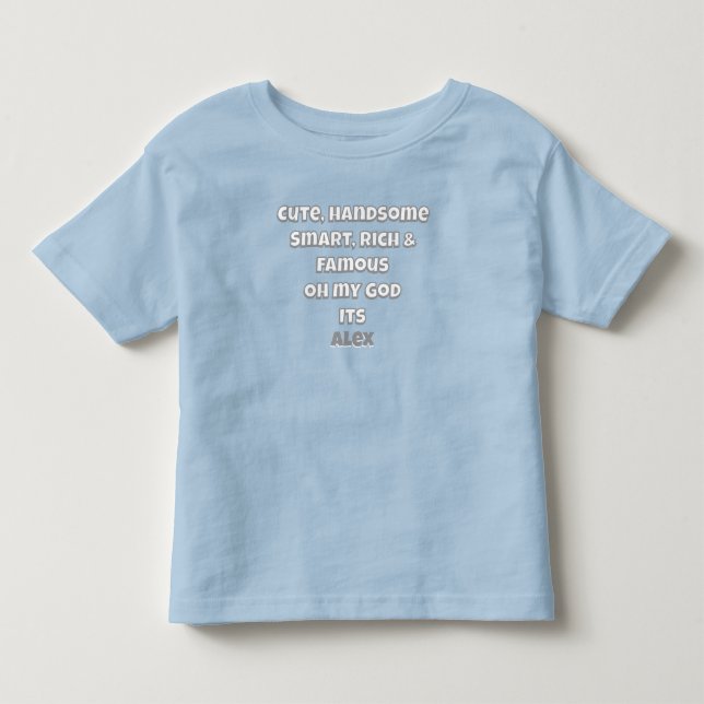Personalized Baby boy T-Shirt Funny Gift (Front)