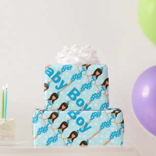 Personalized Baby Boy Wrapping Paper