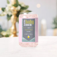Personalized Baby Brew Beer Label Funny Shower
