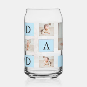 Personalized Baby & DAD Can Glass