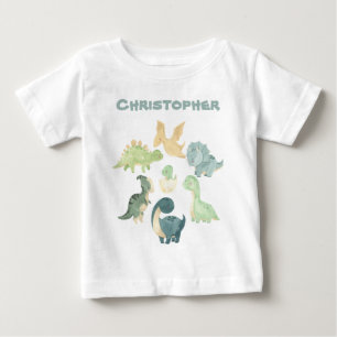 Personalized Baby Dinosaur T-Shirt