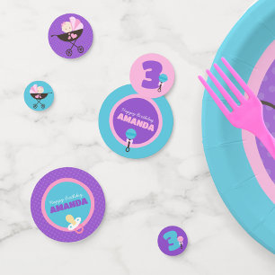 Personalized Baby Doll Birthday Party Decoration Confetti