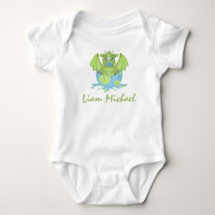 Personalized Baby Dragon Jersey Bodysuit
