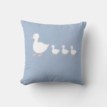 Personalized Baby Duckling Nursery Throw Pillow