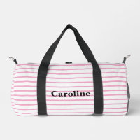 Personalized Baby Duffle Bag, Monogram Seersucker 
