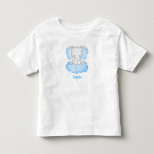 Personalized Baby Elephant Toddler T-shirt