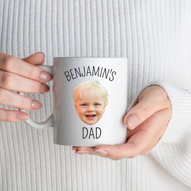 Personalized Baby Face Dad Mom Grandpa Grandma Mug (Creator Uploaded)