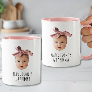 Personalized Baby Face Grandmother Mug