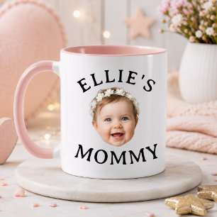 Personalized Baby Face Mommy Daddy photo gift Mug