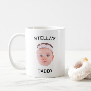 Personalized Baby Face Photo Dad Gift Coffee Mug