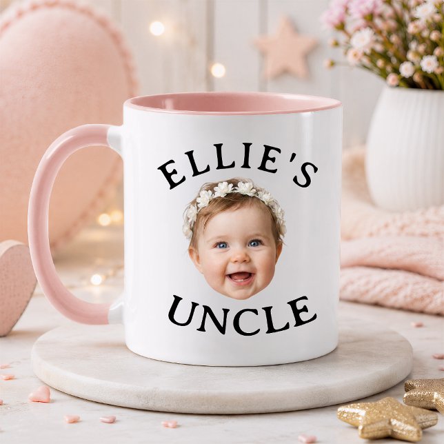 Personalized Baby Face Uncle gift Mug (Creator Uploaded)