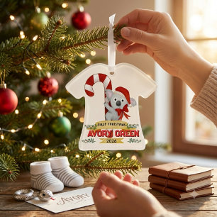 Personalized Baby First Christmas Cute Ornament