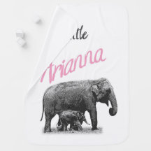 Personalized Baby Girl Blanket "Little Arianna"