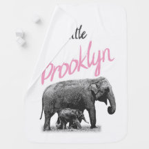 Personalized Baby Girl Blanket "Little Brooklyn"