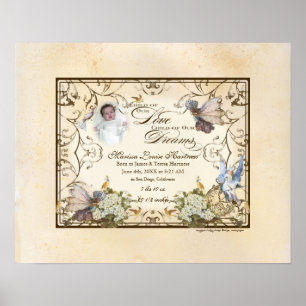 Personalized Baby Girl - Enchanted Faerie Princess Poster