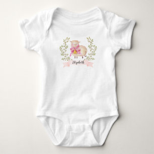 Personalized Baby Girl My 1st Easter Lamb Bodysuit