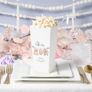 Personalized Baby Girl Popcorn Favour Box