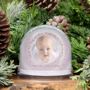Personalized Baby Girl  Snowglobe