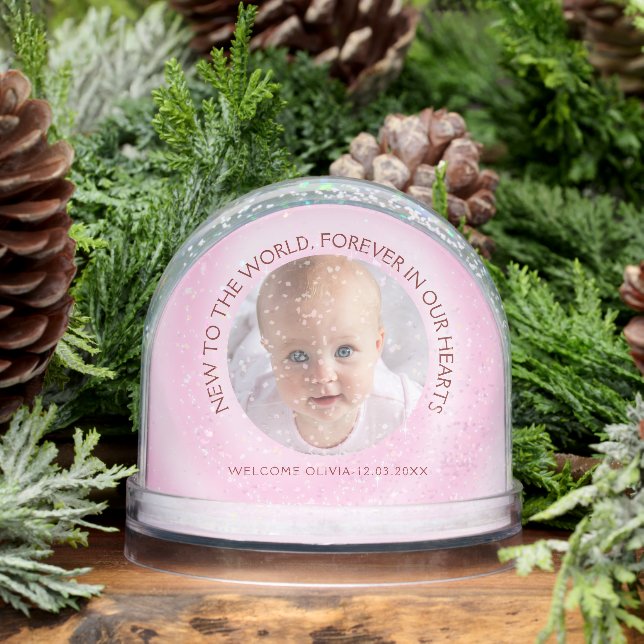 Personalized Baby Girl  Snowglobe (Winter)