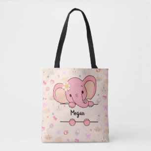 Personalized Baby Girl Tote