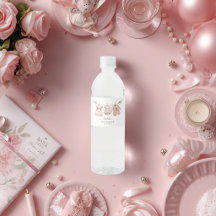 Personalized Baby Girl Water Bottle Labels