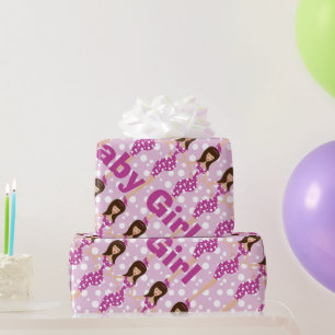 Personalized Baby Girl Wrapping Paper