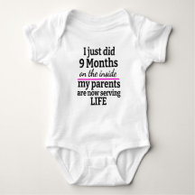 Personalized Baby Grow I Just Did 9 Months On The 