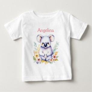 Personalized Baby Koala Bear T-Shirt