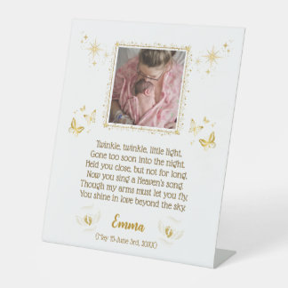 Personalized Baby Memorial Pedestal Sign