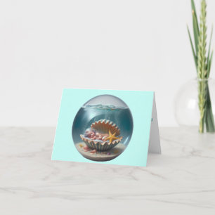 Personalized Baby Mermaid Welcome Card