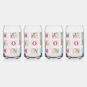 Personalized Baby & MOM Can Glass