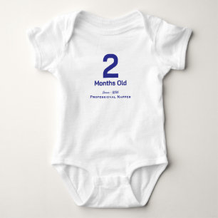 Personalized Baby Monthly T-Shirt baby boy Bodysuit