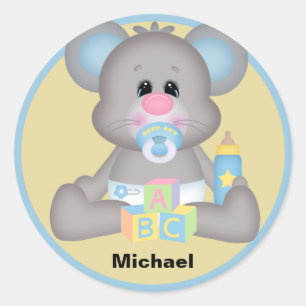 Personalized Baby Mouse Sticker
