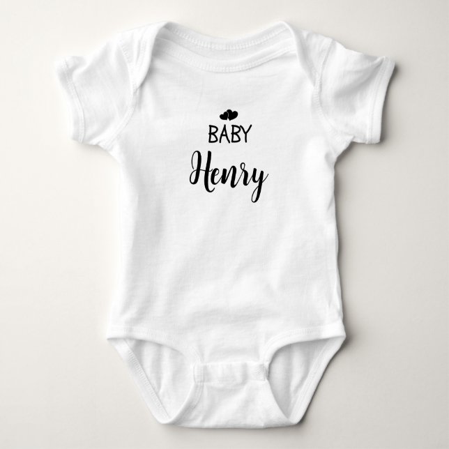 Personalized baby name bodysuit (Front)