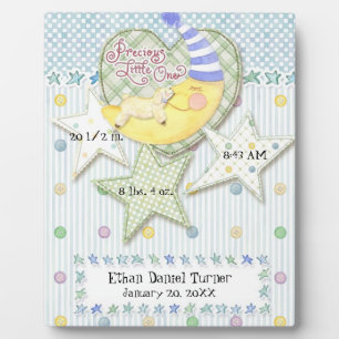 Personalized Baby Name Wall Nursery Art for Boy Plaque