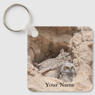 Personalized Baby Owl Won't Sleep Keychain