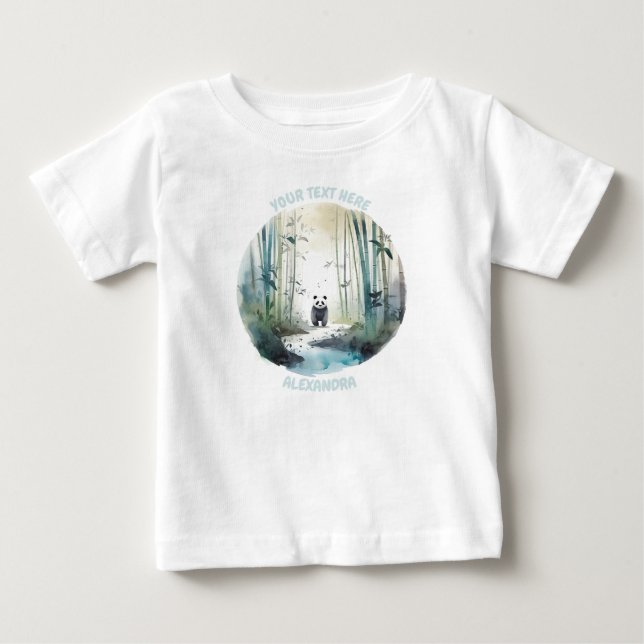 Personalized baby Panda Tee (Front)