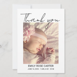 Personalized Baby Photo Birth Announcement