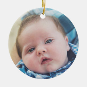 Personalized Baby Photo Ceramic Ornament