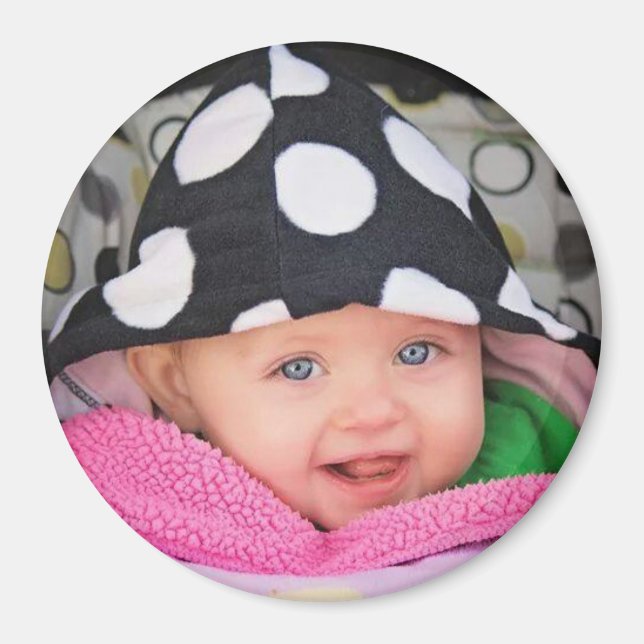 Personalized Baby Photo Magnet (Front)