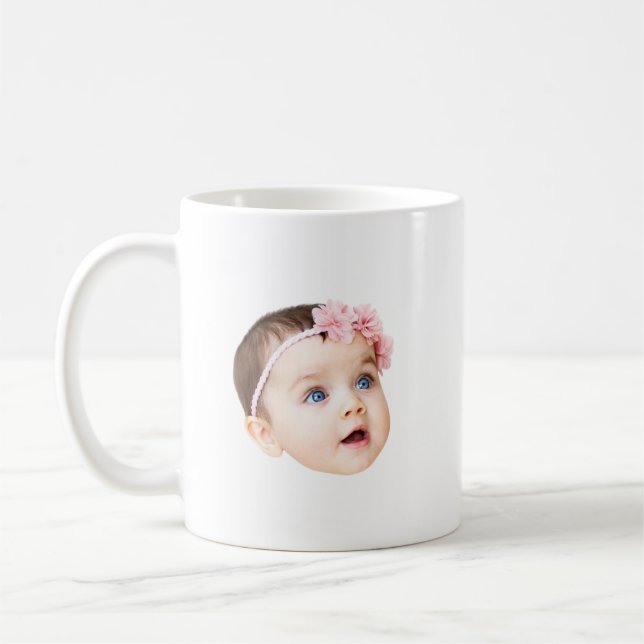Personalized Baby Photo Mug Custom Father's Day  (Gauche)