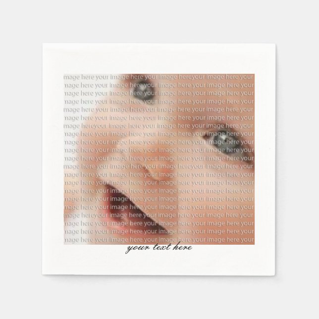 Personalized Baby Photo Party Paper Napkin Set (Front)