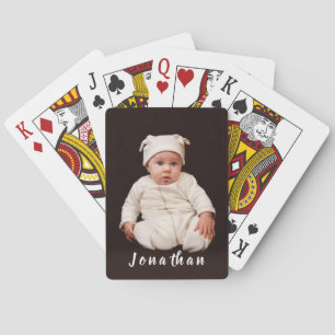 Personalized Baby Photo Poker Cards