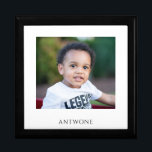 Personalized Baby Photo Wood Keepsake Box<br><div class="desc">A sweet personalized photo wood lacquered keepsake box. Replace this photo with your own favourite photo of any kind.</div>